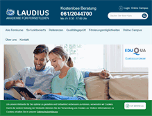 Tablet Screenshot of laudius.ch